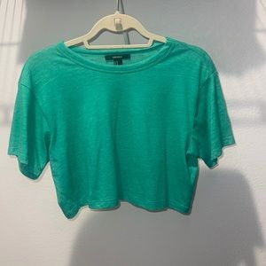 Forever 21 green crop top